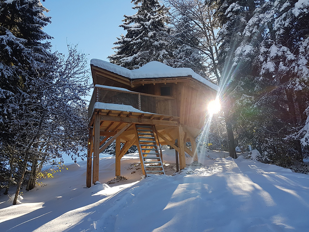 Cabanes Chartreuse insolite se perche dans les arbres