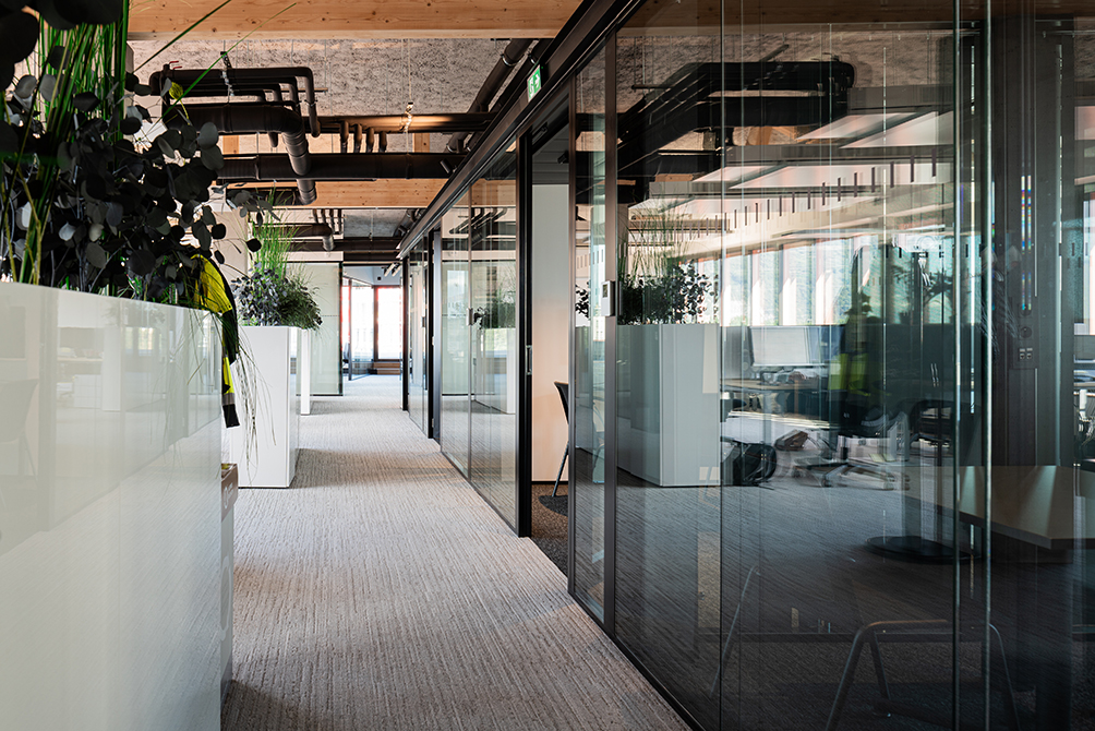 Le Zento : les bureaux, modulables et accueillants, font entrer la lumière du jour à l’intérieur des plateaux de travail © J. Guillou CBL