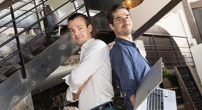 Benjamin Briot et Damien Catala, cofondateurs de Dahub