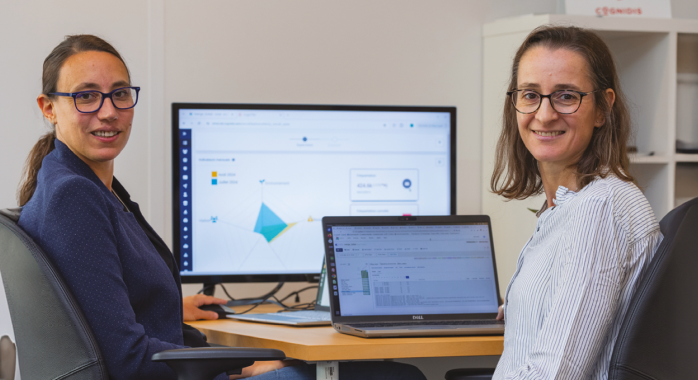 Estelle Braillon, présidente, et Sandra Chaves, directrice technique de Cognidis © J. M. Blache