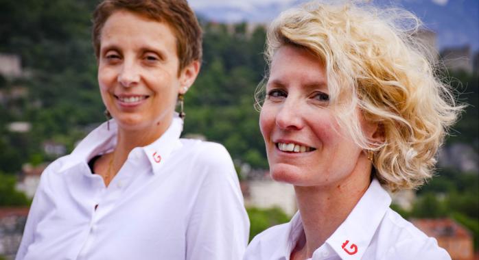 Maud Vinet, PDG de Quobly, et Marie-Gabrielle Jouan, présidente de BGene