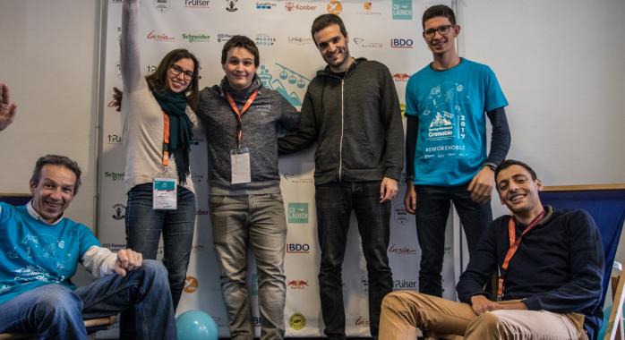 L'équipe de Carlhydro, premier prix du Startup Weekend Grenoble