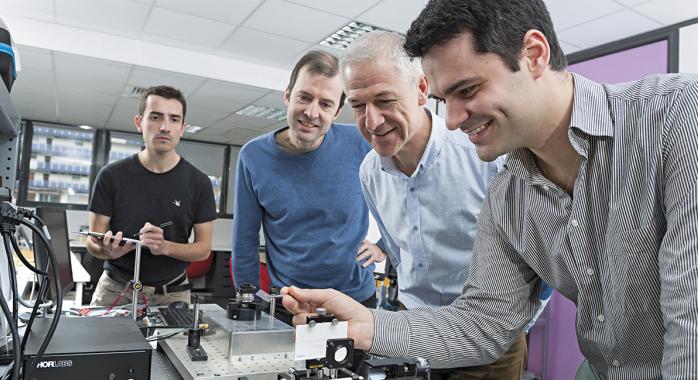 Gabriel Gonzalez, Michel Bouriau, Denis Barbier et Philippe Paliard